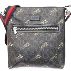 Gucci GG Supreme Monogram Tigers Web Messenger Bag